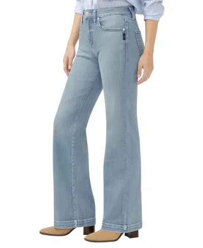 Silver Jeans Co. Women's Elyse Mid Rise Comfort Fit Slim Bootcut Jeans In Blue