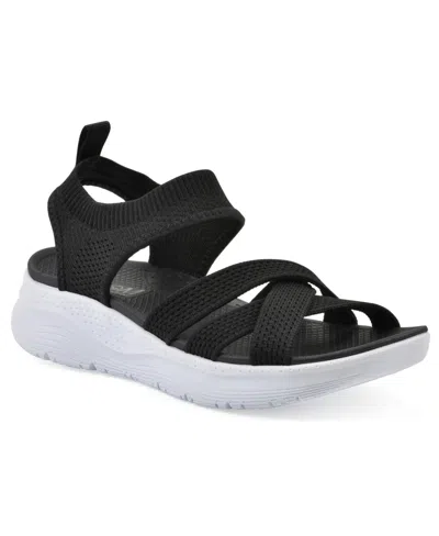 White Mountain Charry Sandal In Black