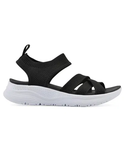 White Mountain Charry Sandal In Black