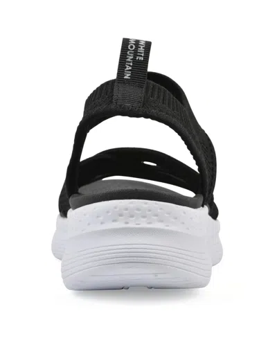 White Mountain Charry Sandal In Black