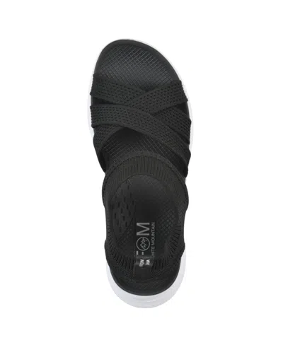 White Mountain Charry Sandal In Black
