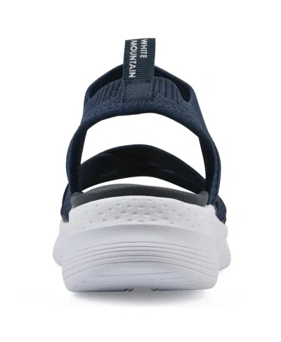 White Mountain Charry Sandal In Blue