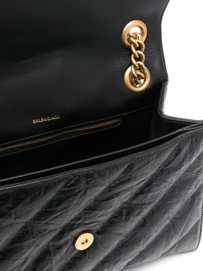 Balenciaga Crush Medium Quilted Leather Shoulder Bag