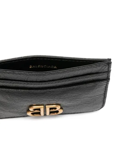 Balenciaga Logo-plaque Leather Cardholder
