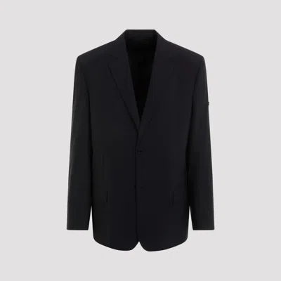 Balenciaga Black Nylon Oversize Blazer