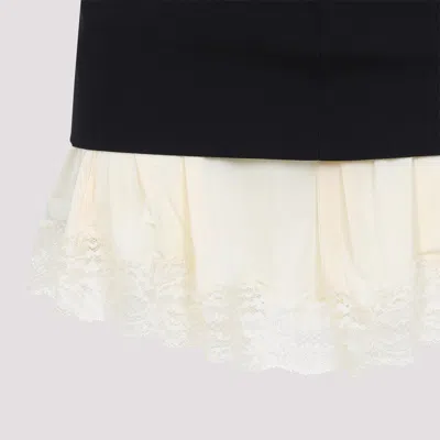 Balenciaga Black Wool Mini Skirt