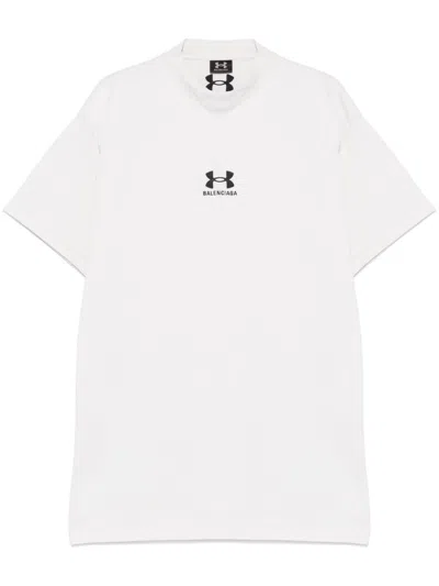 Balenciaga Chalk Cottonx Under Armour Oversize T-shirt