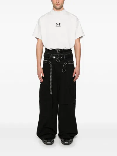 Balenciaga Chalk Cottonx Under Armour Oversize T-shirt