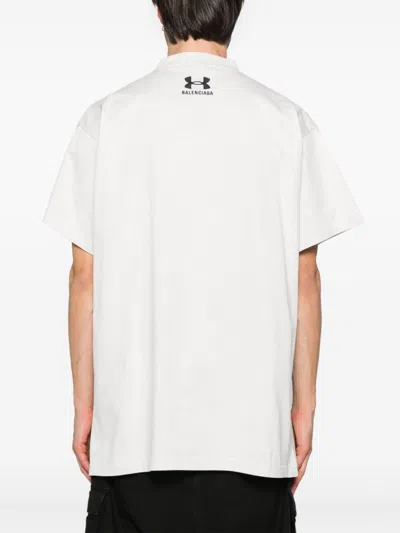 Balenciaga Chalk Cottonx Under Armour Oversize T-shirt