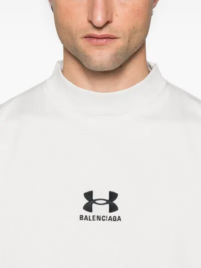 Balenciaga Chalk Cottonx Under Armour Oversize T-shirt
