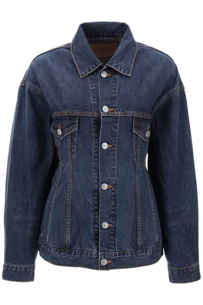 Balenciaga Collared Button-up Denim Jacket