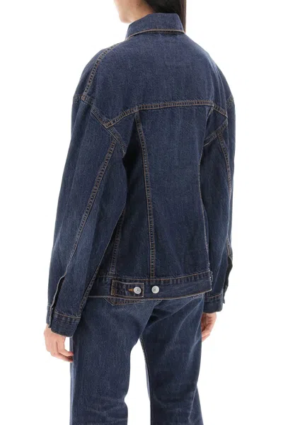 Balenciaga Collared Button-up Denim Jacket