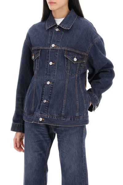Balenciaga Collared Button-up Denim Jacket