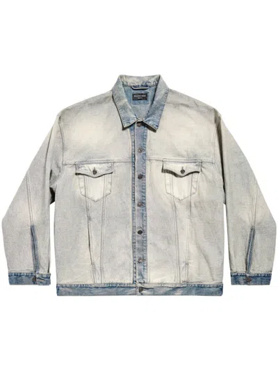 Balenciaga Women's Denim Oversize Jacket
