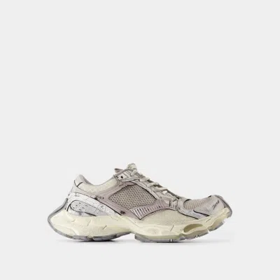 Balenciaga Multicolor Synthetic Leather And Mesh Stapler Sneakers