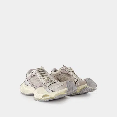 Balenciaga Multicolor Synthetic Leather And Mesh Stapler Sneakers