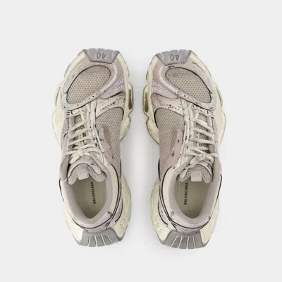Balenciaga Multicolor Synthetic Leather And Mesh Stapler Sneakers