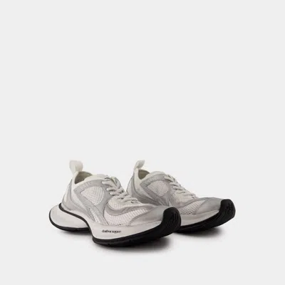 Balenciaga Two-tone Mesh And Fabric Circuit Sneakers