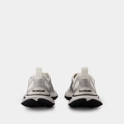 Balenciaga Two-tone Mesh And Fabric Circuit Sneakers