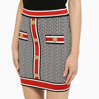 Balmain Embroidered Viscose Blend Mini Skirt