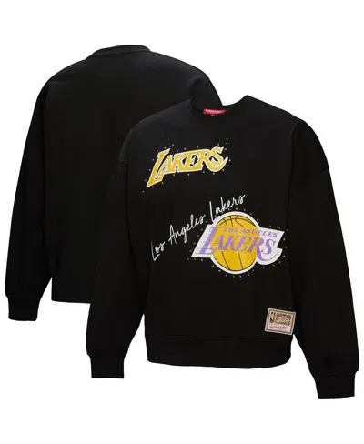 Mitchell & Ness Women's Black Los Angeles Lakers Hardwood Classics Home Team Pullover Sweatshirt