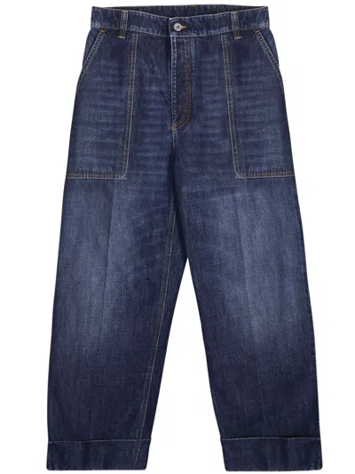 Bottega Veneta Designer Wide-leg Denim Jeans For Women