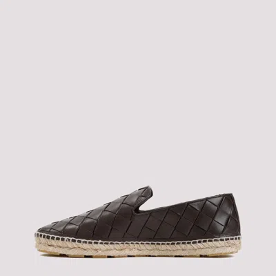 Bottega Veneta Dark Brown Leather Jack Espadrillas