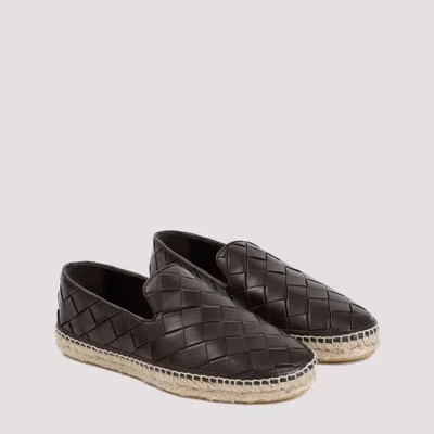 Bottega Veneta Dark Brown Leather Jack Espadrillas