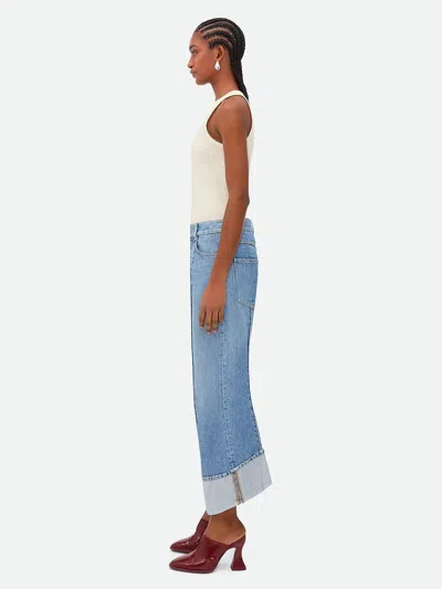 Bottega Veneta Curved Shape Light Bleached Denim