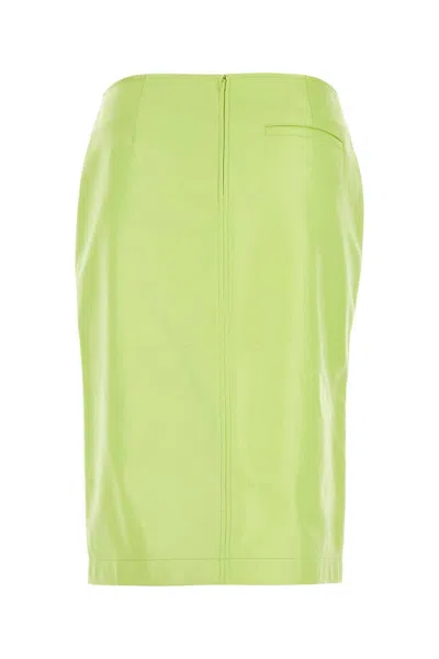 Bottega Veneta Shearling Knee-length Skirt With Front Slit