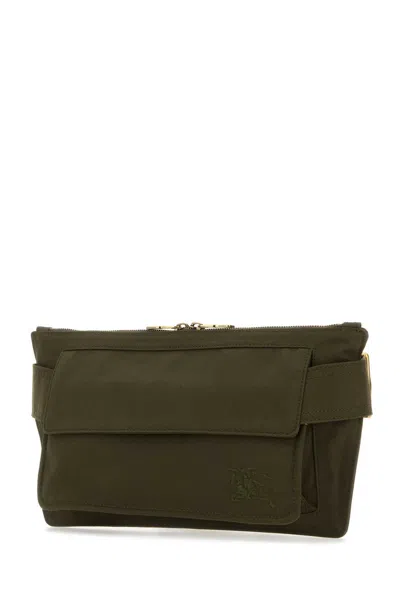 Burberry Army Green Canvas Trench Belt Bag