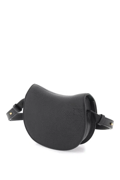 Burberry Black Leather Mini Rocking Horse Shoulder Bag