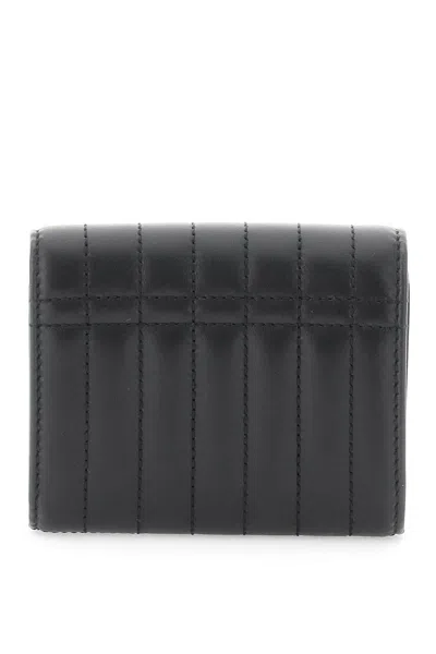 Burberry Lola Quilted Leather Wallet In Black