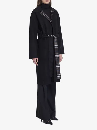 Burberry Mid-length Reversible Wool Car Coat