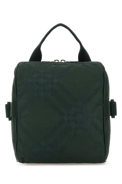 Burberry Bottle Green Fabric Crossbody Bag