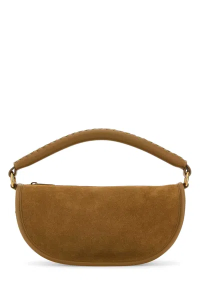 Burberry Camel Suede Hebden Handbag