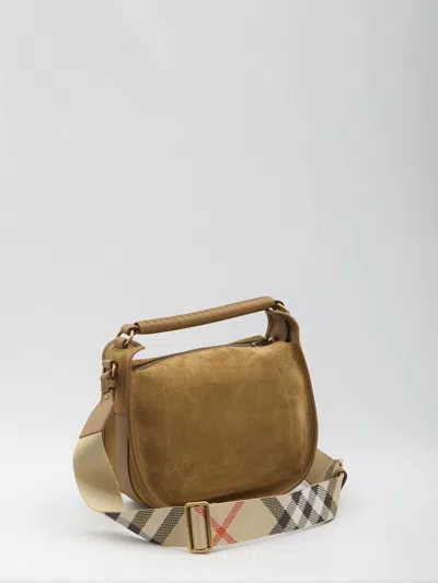 Burberry Camel Suede Hebden Handbag