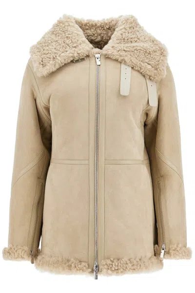 Burberry Shearling-lined Leather Jacket