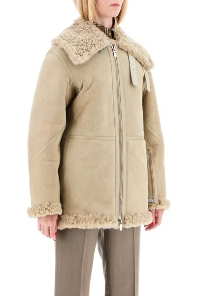Burberry Shearling-lined Leather Jacket