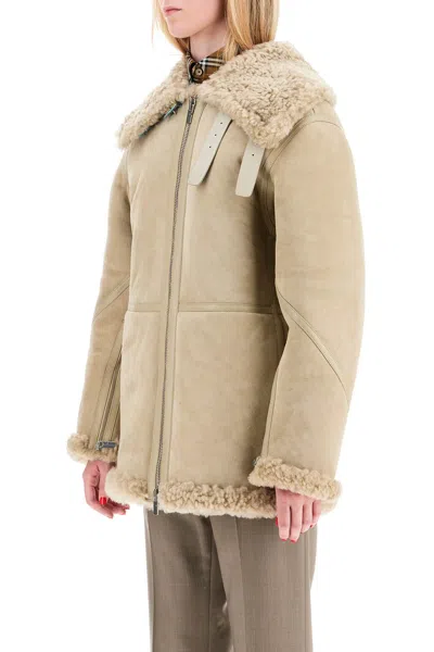 Burberry Shearling-lined Leather Jacket