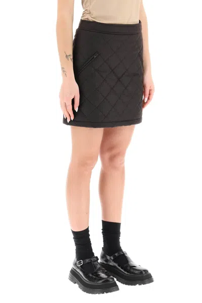 Burberry Dark Brow Cotton Mini Skirt