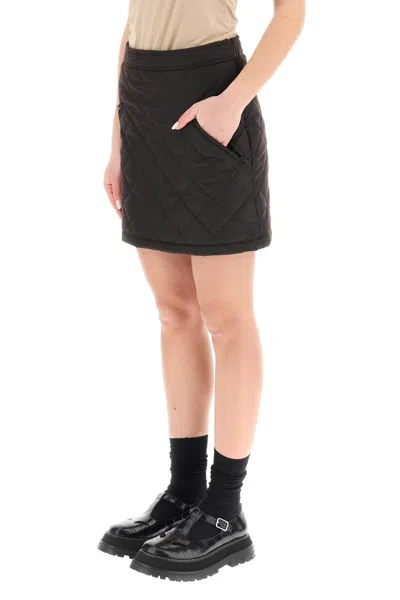 Burberry Dark Brow Cotton Mini Skirt