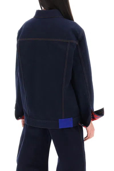 Burberry X Harrods Exclusive Japanese-denim Oversized Jacket
