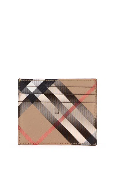 Burberry Embroidered Canvas Card Holder