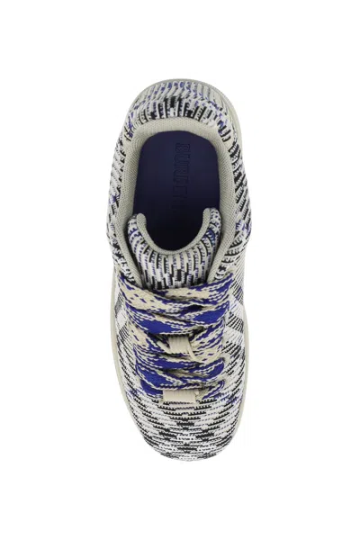 Burberry Embroidered Fabric Box Sneakers
