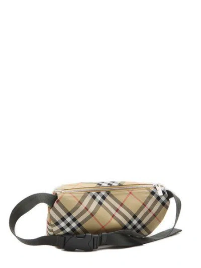 Burberry Embroidered Fabric Check Belt Bag