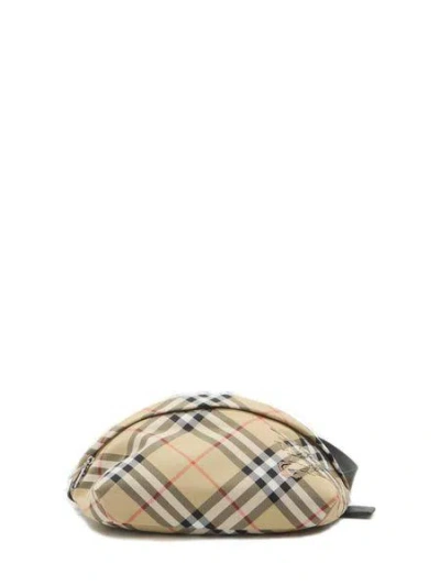 Burberry Embroidered Fabric Check Belt Bag