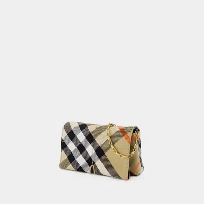 Burberry Embroidered Fabric Crossbody Bag