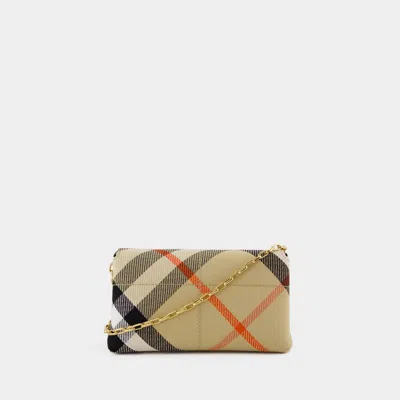 Burberry Embroidered Fabric Crossbody Bag