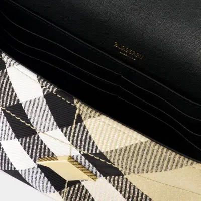 Burberry Embroidered Fabric Crossbody Bag